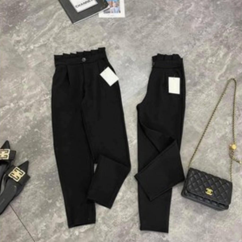 Quần baggy cạp bèo nữ chất vải cao cấp âu công sở dáng đẹp- Samclothing