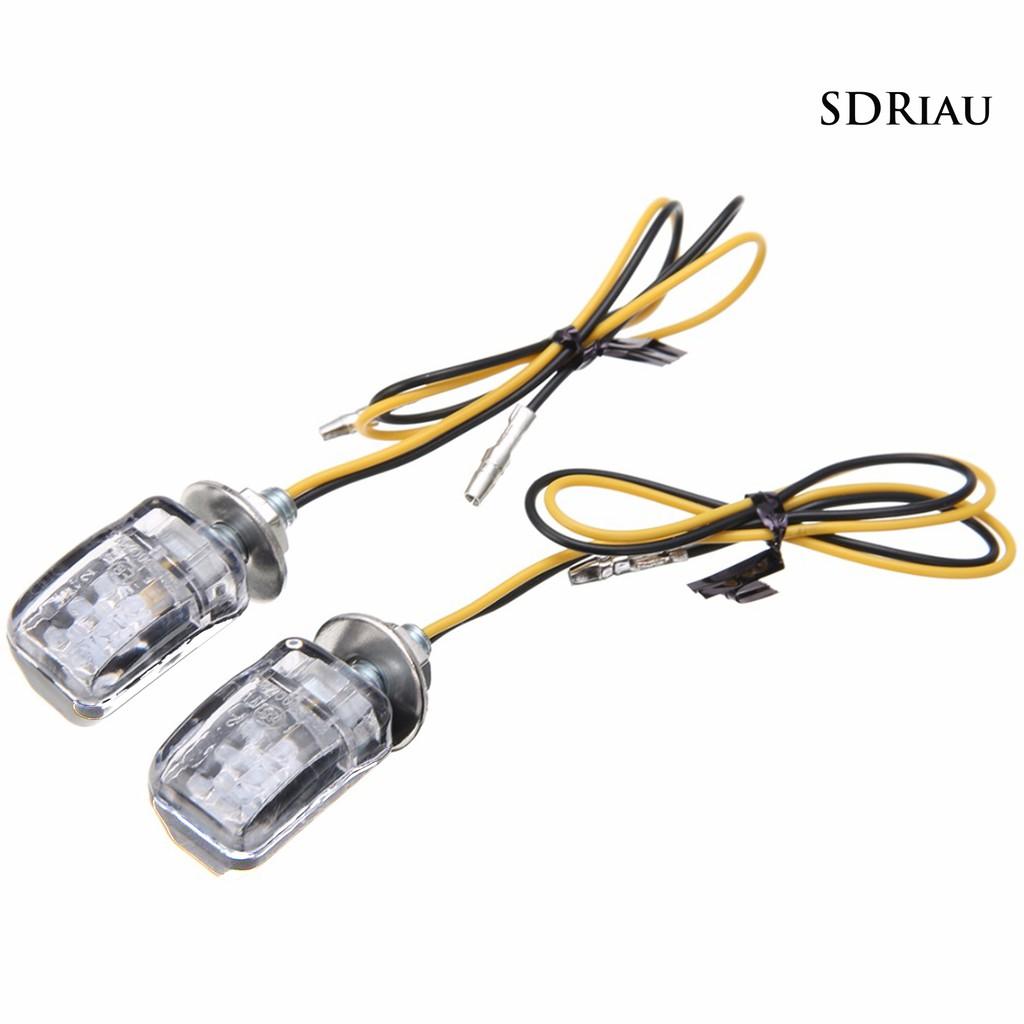 Set 2 Đèn Xi Nhan 12v 6led Chuyên Dụng Cho Xe Mô Tô