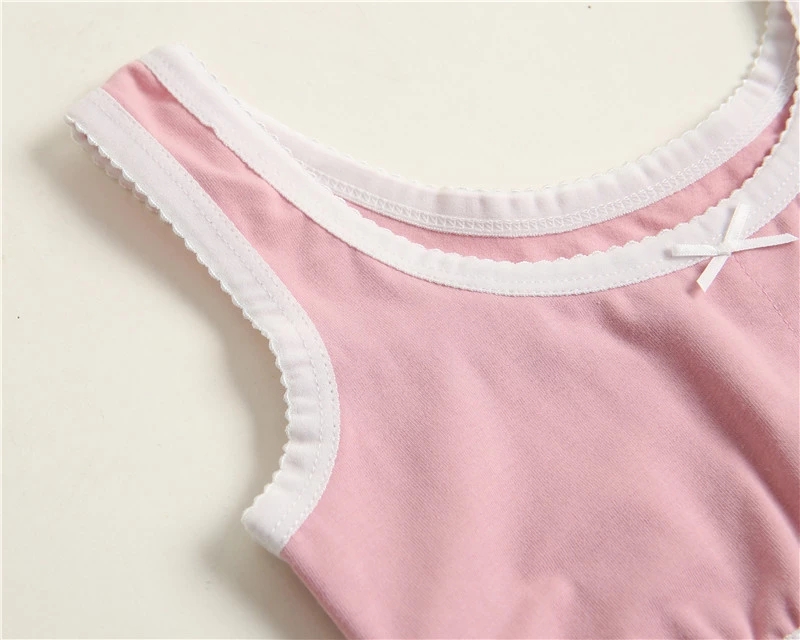 Combo 4 áo lót bé gái Hàn Quốc siêu đẹp chất cotton, áo bra cho bé gái từ 20-50kg