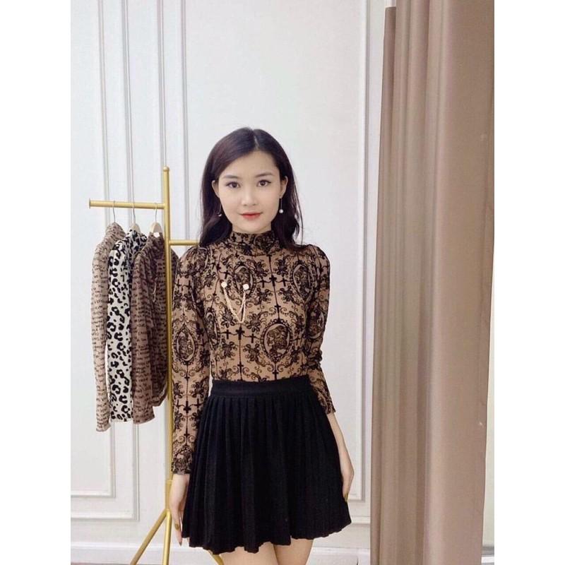 Áo hoa ren lưới siêu xịn sò