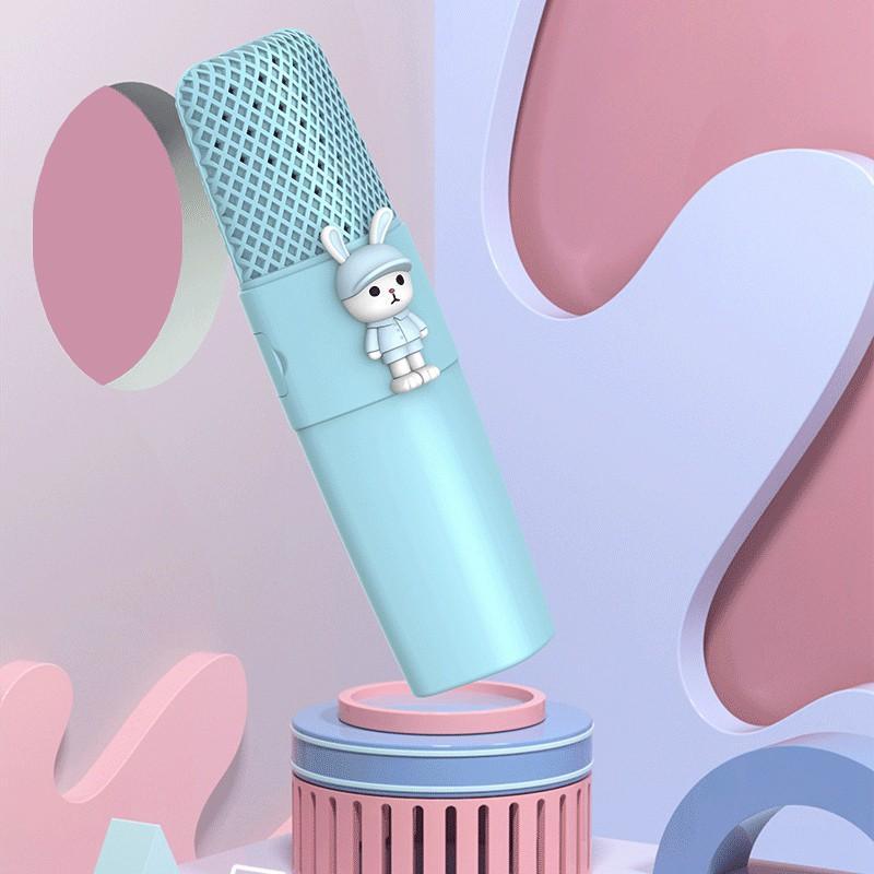 Micro Bluetooth Không Dây Mini K9 Màu Hồng Cho Bé