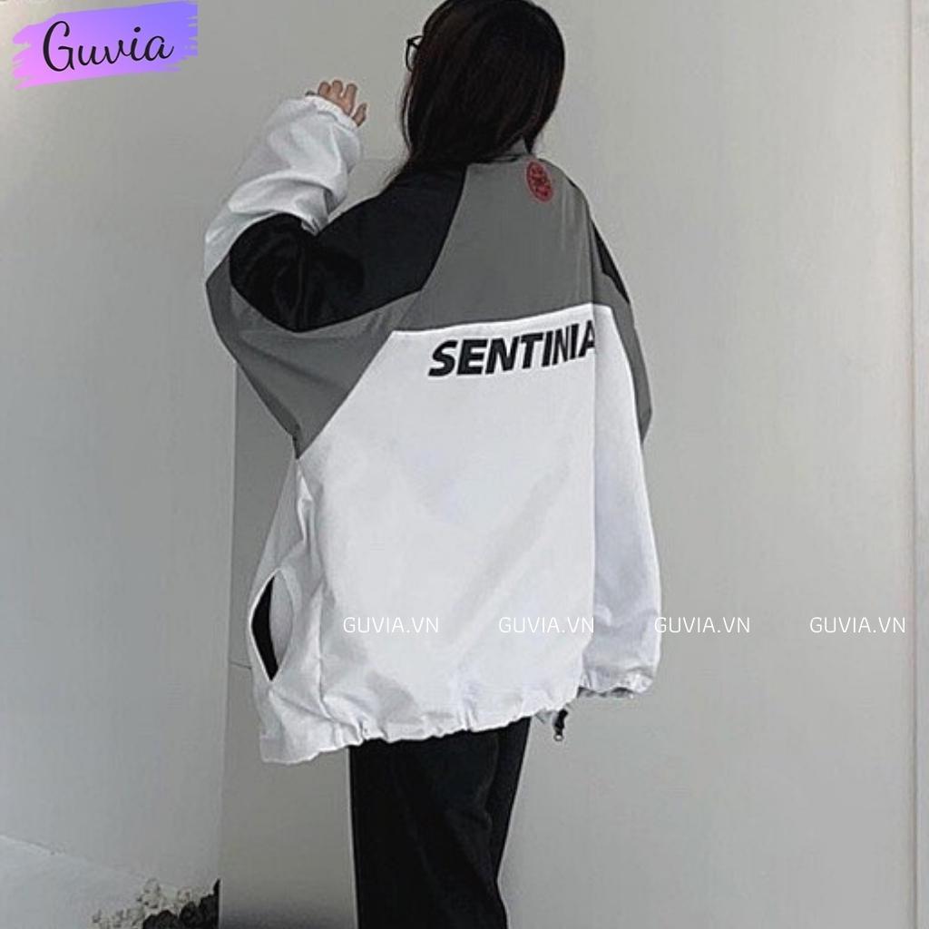 Áo Khoác Dù SENTINIALS 2 Lớp Form Rộng Nam Nữ Unisex, Áo Gió Bomber Bóng Chày Chống Nắng Ulzzang