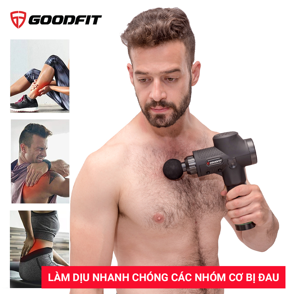 Máy mát xa cầm tay Massage Gun chính hãng GoodFit GF211MG