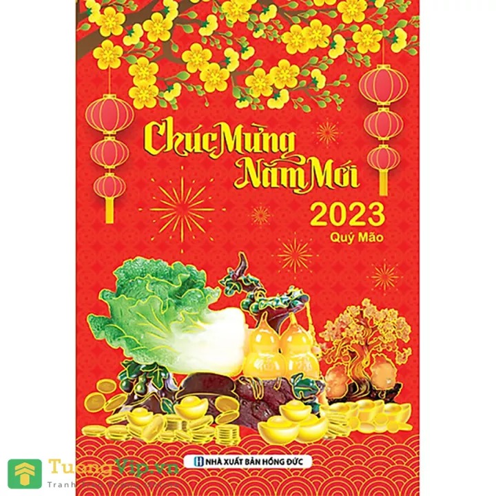 Lịch Bloc Hoa Và Phong Thủy 2023 có tem niêm yết