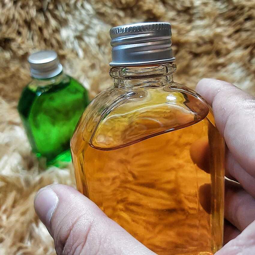 Chai Thủy Tinh Mini 100ML cao cấp vuông vát vai kiểu dẹt – nắp nhôm - Chai Thủy Tinh 100ML – Chai Thủy Tinh Nhỏ trong suốt