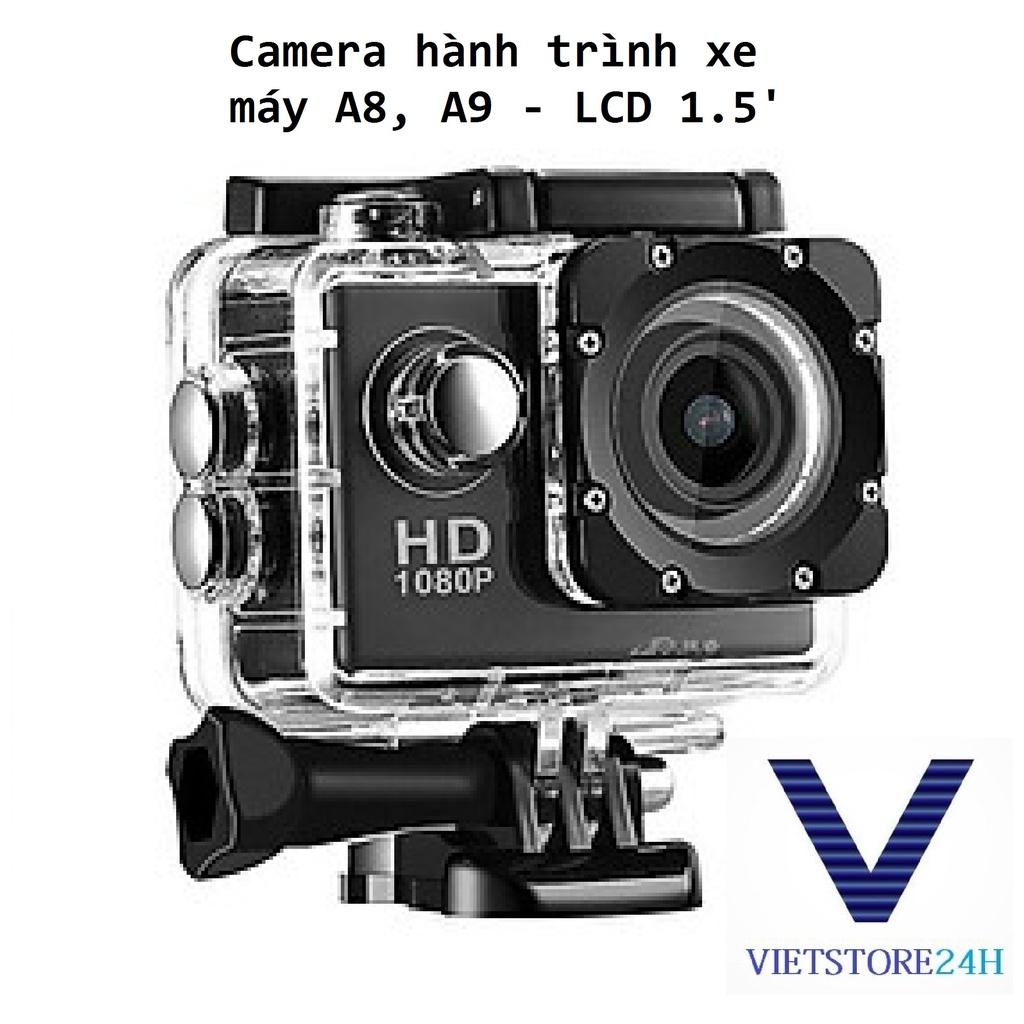 Camera hành trình xe máy A8, A9 - LCD 1.5'