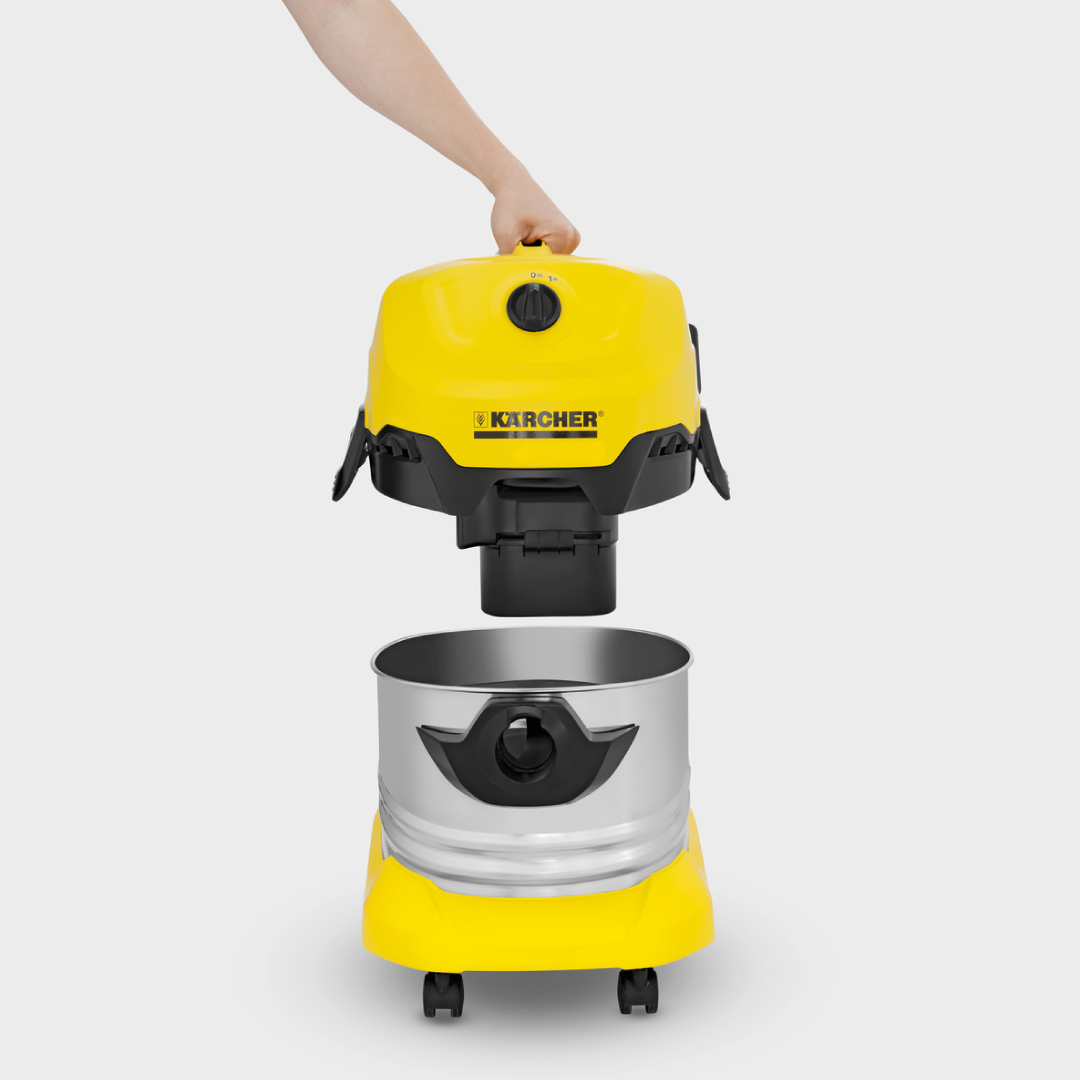 Máy hút bụi khô &amp; ướt cao cấp Karcher WD 4 Premium và túi lọc bụi - Hàng Chính Hãng