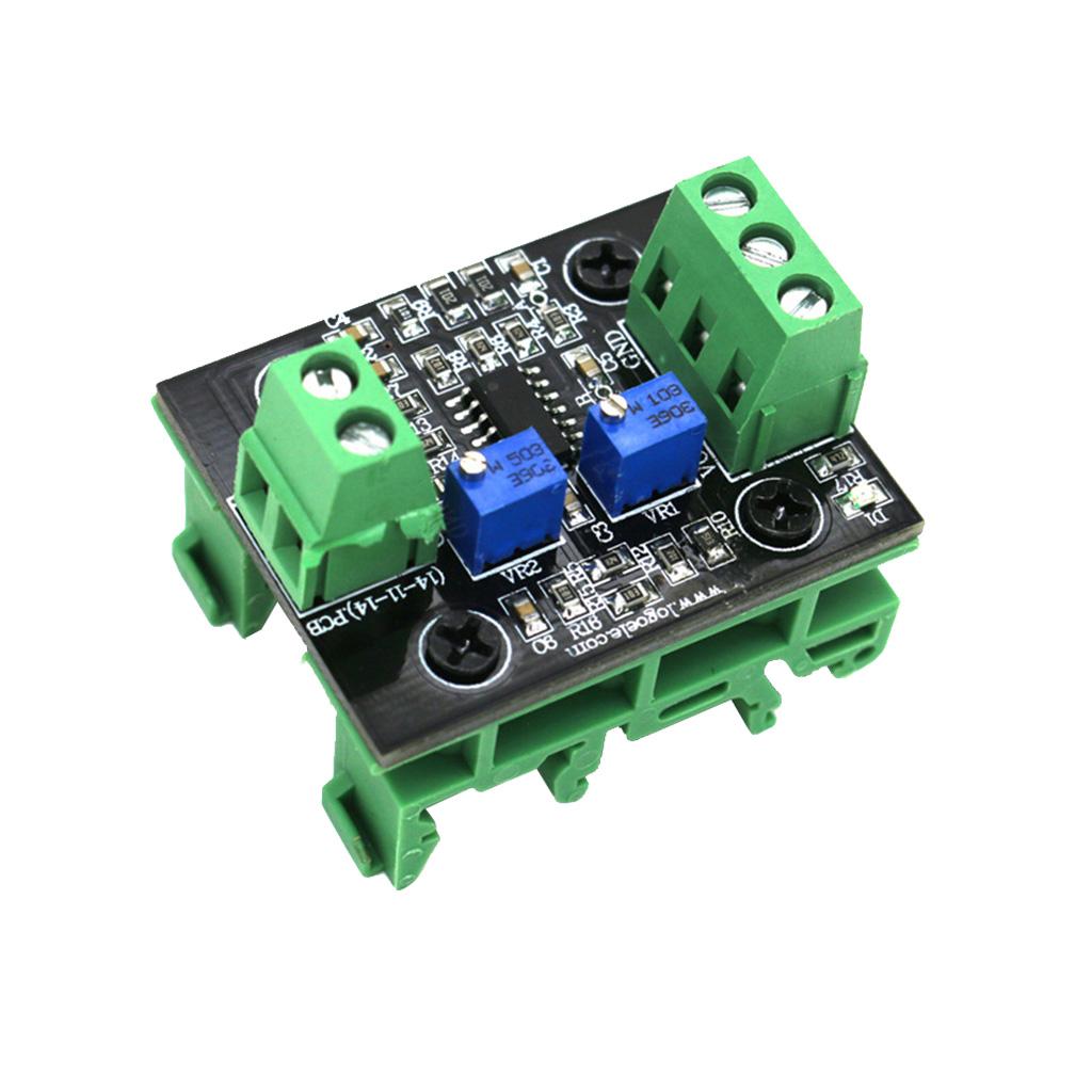 2xCurrent to Voltage Isolation Transmitter Signal Converter 4-20mA to 0-10V