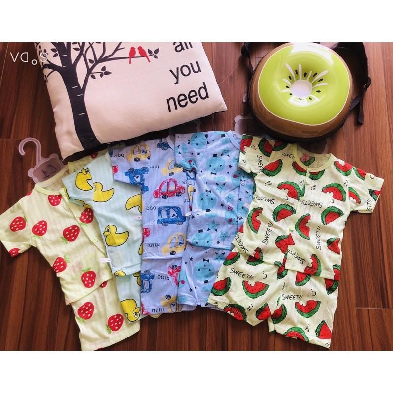 Bộ đồ cotton giấy cho bé từ 6-18kg