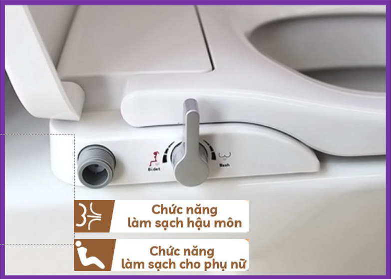 Nắp Bàn Cầu CW-S15 - Nắp Phun Rửa Cơ Thông Minh - Không Dùng Điện