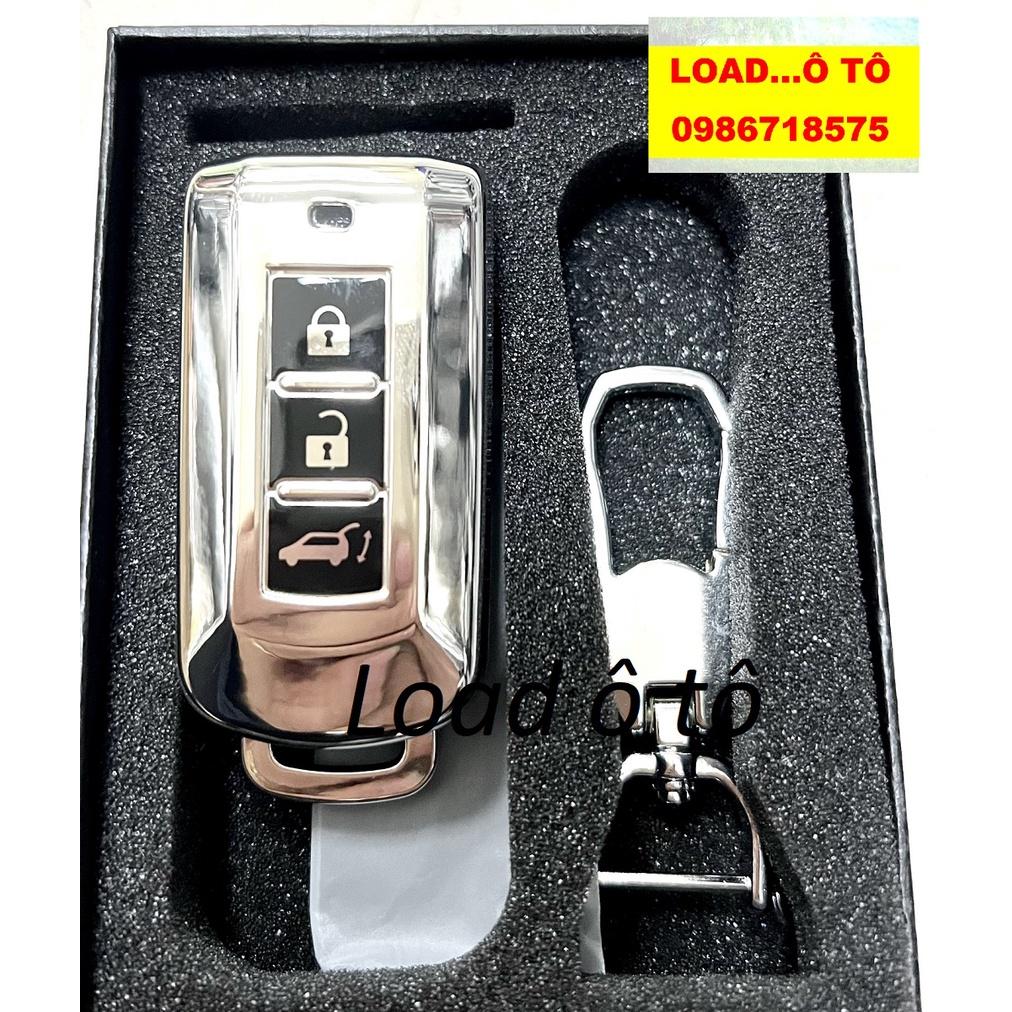 Bọc Khóa Silicon Xe Mitsubishi Xpander, Attrage, Outlander, Mirage Mẫu Silicon Mạ Trắng Cao Cấp