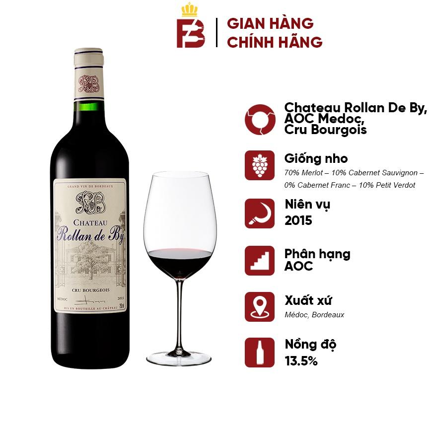 Vang Pháp thượng hạng | BORDEAUX - Vang đỏ Chateau Rollan De By, AOC Medoc, Cru Bourgois 2015