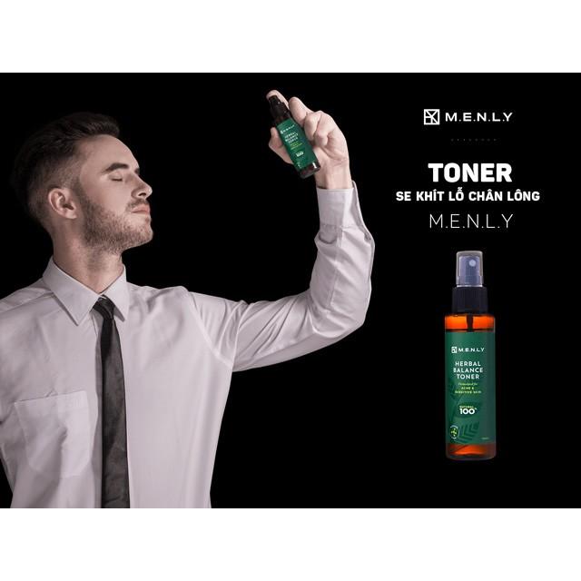 Toner cấp ẩm se khít lỗ chân lông cho nam MENLY dùng được cho da mụn, da nhạy cảm nhất 100ml