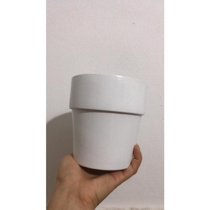 Chậu Sứ Trồng Cây Cao 13cm đường kính 12.5cm