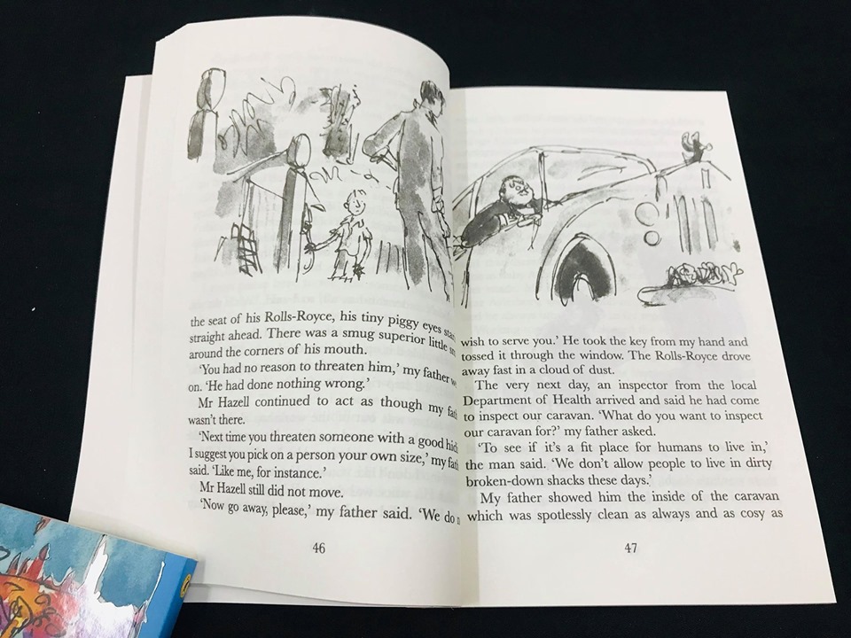 Tặng bộ roald dahl 16c in giấy chống lóa