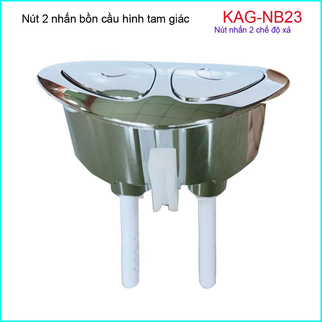 Nút 2 nhấn xả bồn cầu, nút nhấn cầu xả 2 nhấn, nút xả cầu  Kace KAG-NB23