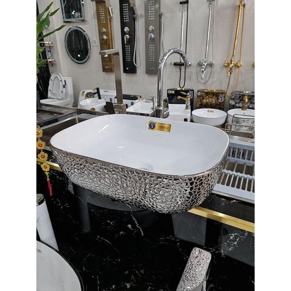 Lavabo đặt bàn ánh bạc