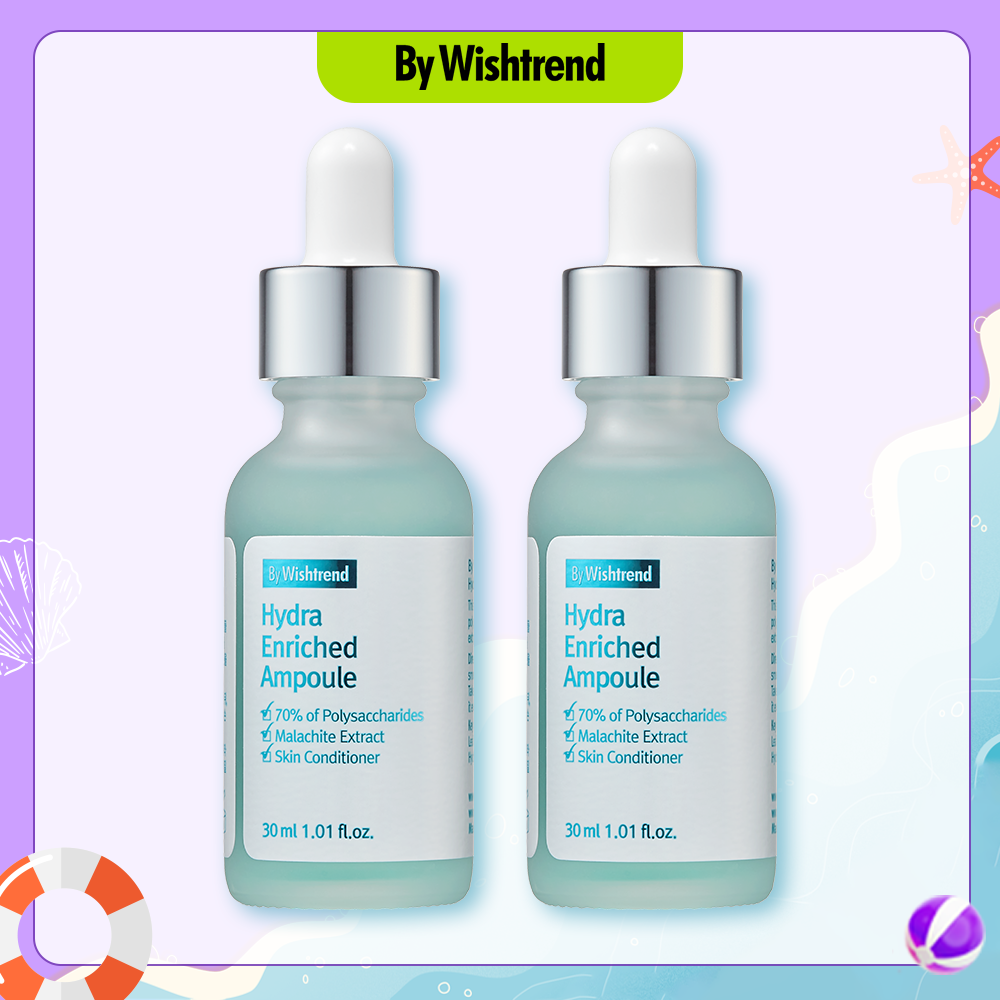 Combo 2 By Wishtrend tinh chất Hydra Enriched Ampoule 30ml