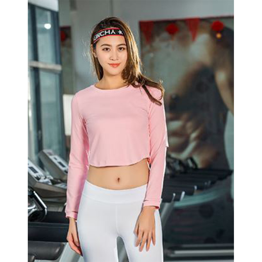 Áo thể thao nữ tập Gym, Yoga, Aerobic Dài Tay Croptop