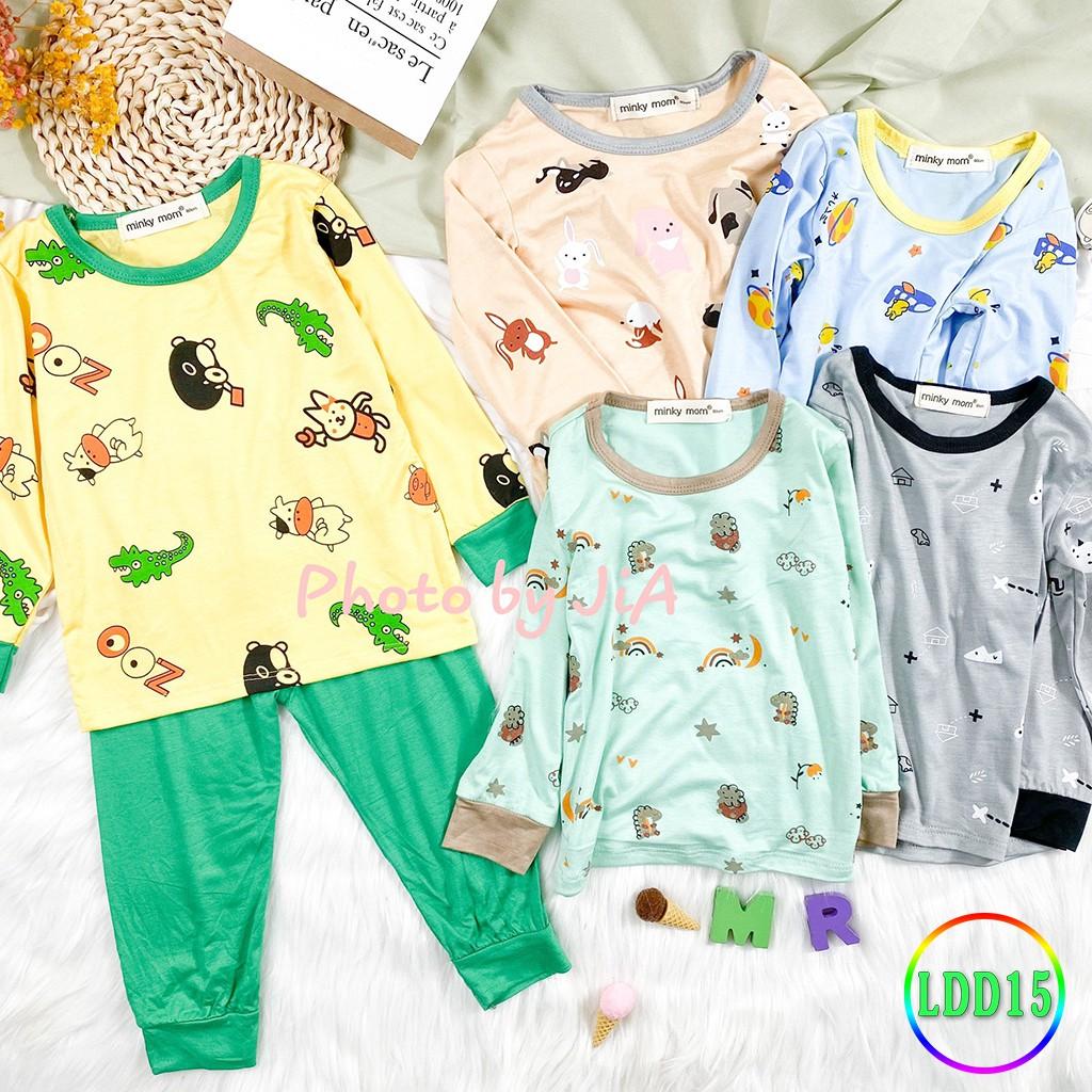 Bộ Dài Tay Cho Bé LDD15 Đồ Bộ Thun Lạnh Cao Cấp Mềm Mịn Thoáng Mát Dễ Chịu, Thoải Mái Cho Bé