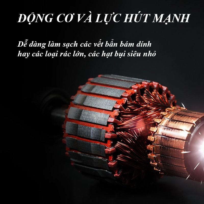 Máy Hút Bụi Gia Đình Deerma DX115C Công Suất Lớn 600W Kèm 3 Đầu Hút - Máy Hút Bụi Cầm Tay