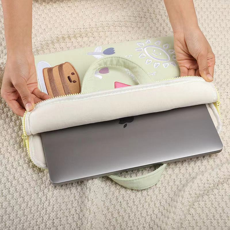 Dễ Thương Laptop Cho Macbook Air 13 Ốp Lưng M1 Pro Retina 13.3 11 14 16 15 XiaoMi 15.6 Túi Đựng Máy Tính Xách Tay dành Cho Asus Bề Mặt Huawei Dell