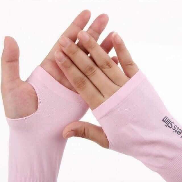 2 đôi Găng tay (giao màu ngẫu nhiên) chống năng loại mỏng mát mẻ chống tia UV tốt