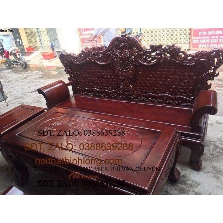 Bộ bàn ghế hoàng gia luis gỗ xà cừ