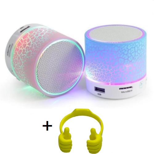 Combo Loa Bluetooth Mini Nhấp Nháy + Tặng Kèm Giá Đỡ Cánh Tay (giao màu ngẫu nhiên)