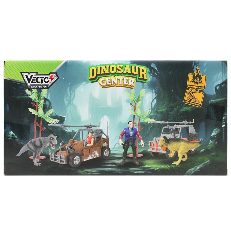 Bộ Đồ Chơi Trung Tâm Nghiên Cứu Khủng Long - Xe Jeep - Vecto DN7743A