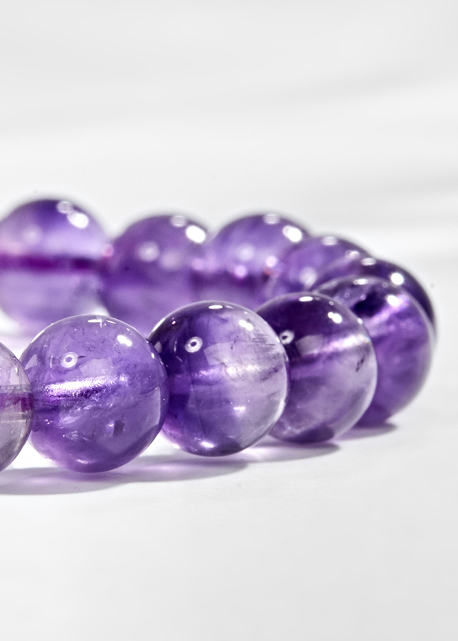 Vòng Tay Đá Thạch Anh Tím Phối Bàn Tay Hamsa Bạc Ngọc Quý Gemstones