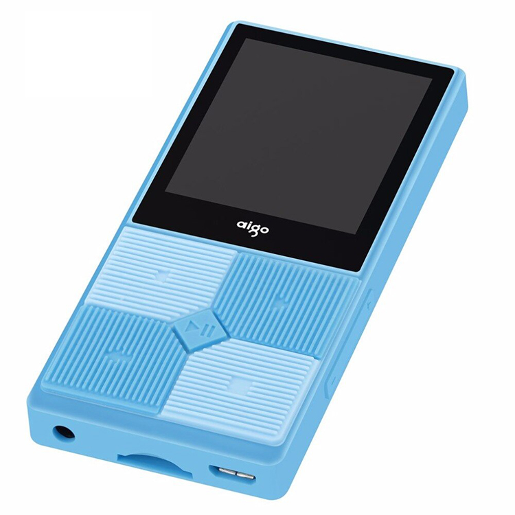 MP3 xịn sò cho học sinh-sinh viên Aigo-206, tặng 01 tai nghe (Blue), hàng chính hãng