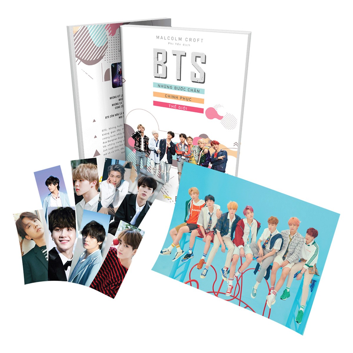 BTS Những Bước Chân Chinh Phục Thế Giới - Tặng Kèm 1 Poster + bookmark 3D Random + Sổ Tay