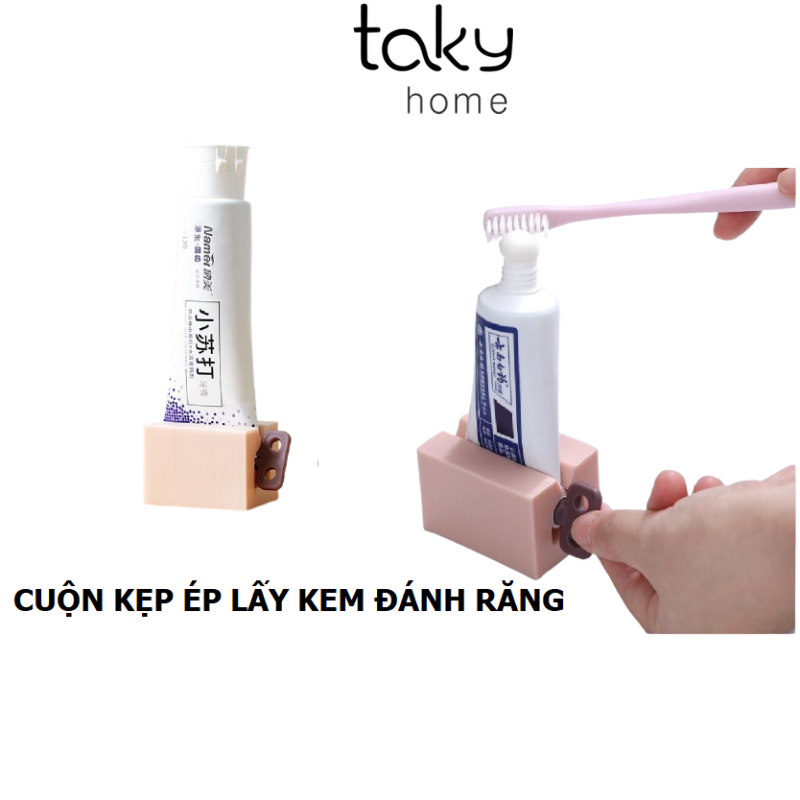 Dụng Cụ Ép Tuýp Kem Đánh Răng Bằng Nhựa Chắc Chắn, Cuộn Kẹp Ép Lấy Kem Đánh Răng Tiết Kiệm, Tiện Dụng Cho Gia Đình. TakyHome 5202