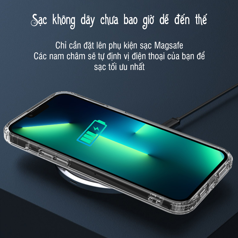 Ốp lưng sạc từ tính dành cho iPhone 15 / 15 Plus / 15 Pro / 15 Pro Max - Hàng chính hãng