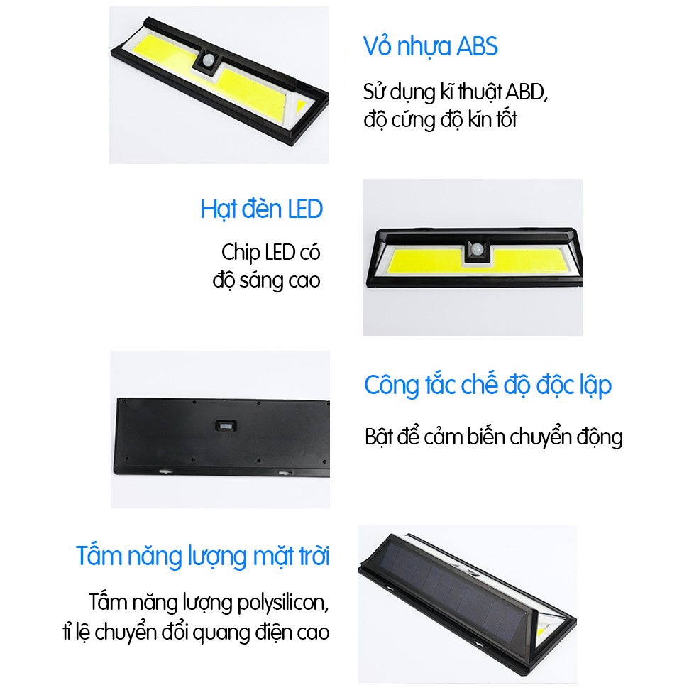 Đèn năng lượng mặt trời gắng tường , đèn led thông minh-    K1611