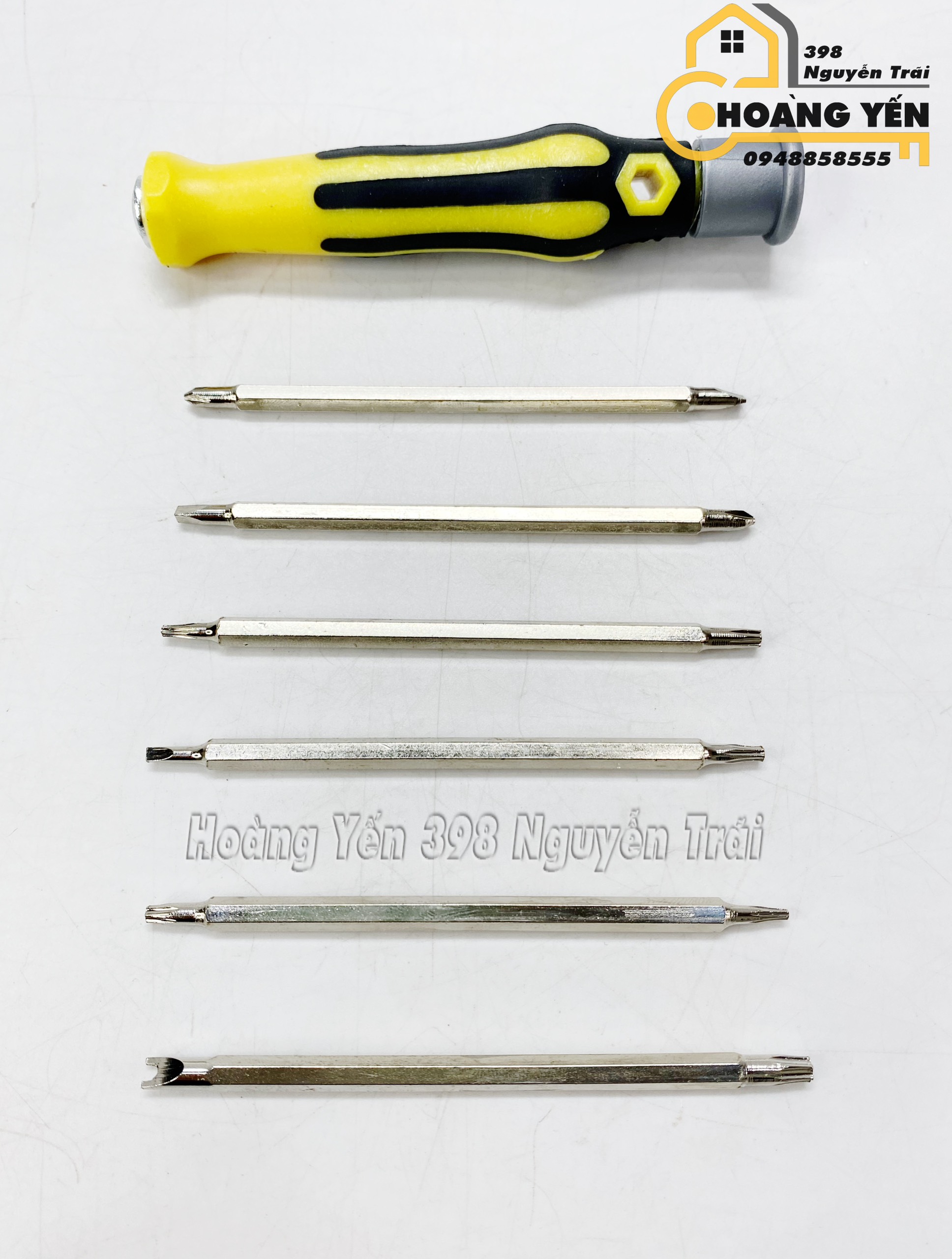 Bộ tua vít nam châm đa năng Professional Tools 6in1  Bộ Tua vít dùng cho gai đình Bộ tô vít thay nhiều đầu Bộ tô vít có nam châm thay nhiều đầu dùng cho gia đình