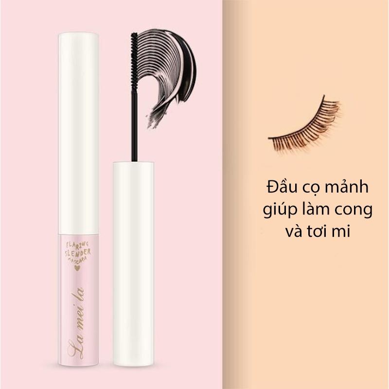 Mascara Siêu Mảnh Tơi Mi Lameila Skinny Microcara Vỏ Hồng 2 màu đen nâu LMCR2 - 01 Đen LMCR201