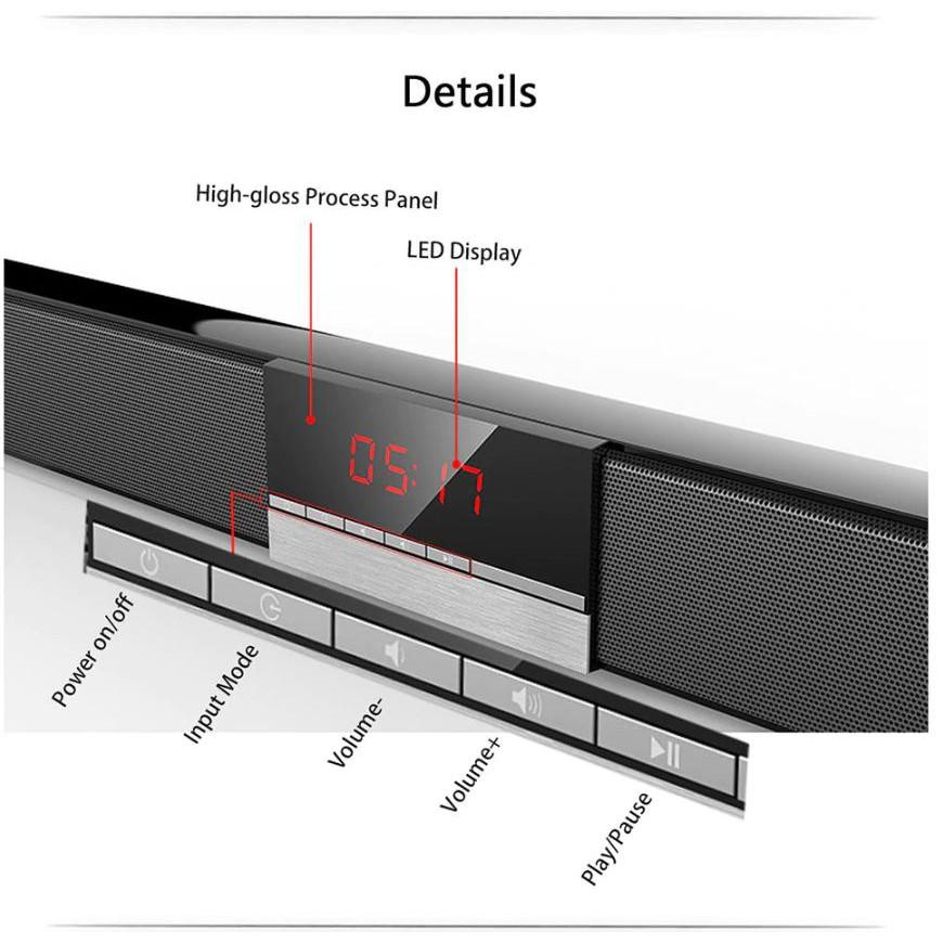 Loa thanh siêu trầm Soundbar DSP LCD Optical SR100 PLUS - Home and Garden