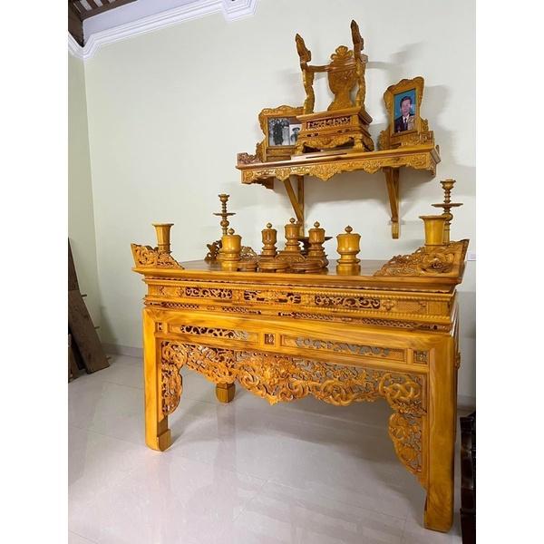 Án gian gỗ mít chân 12cm