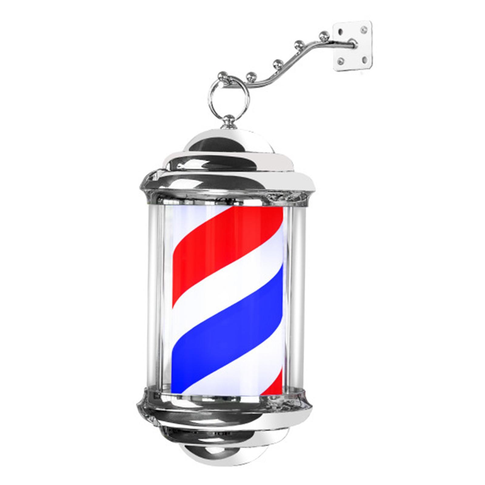 Barber Shop Pole Light Stripe Rotating Hair Salon Shop Sign for Outdoor