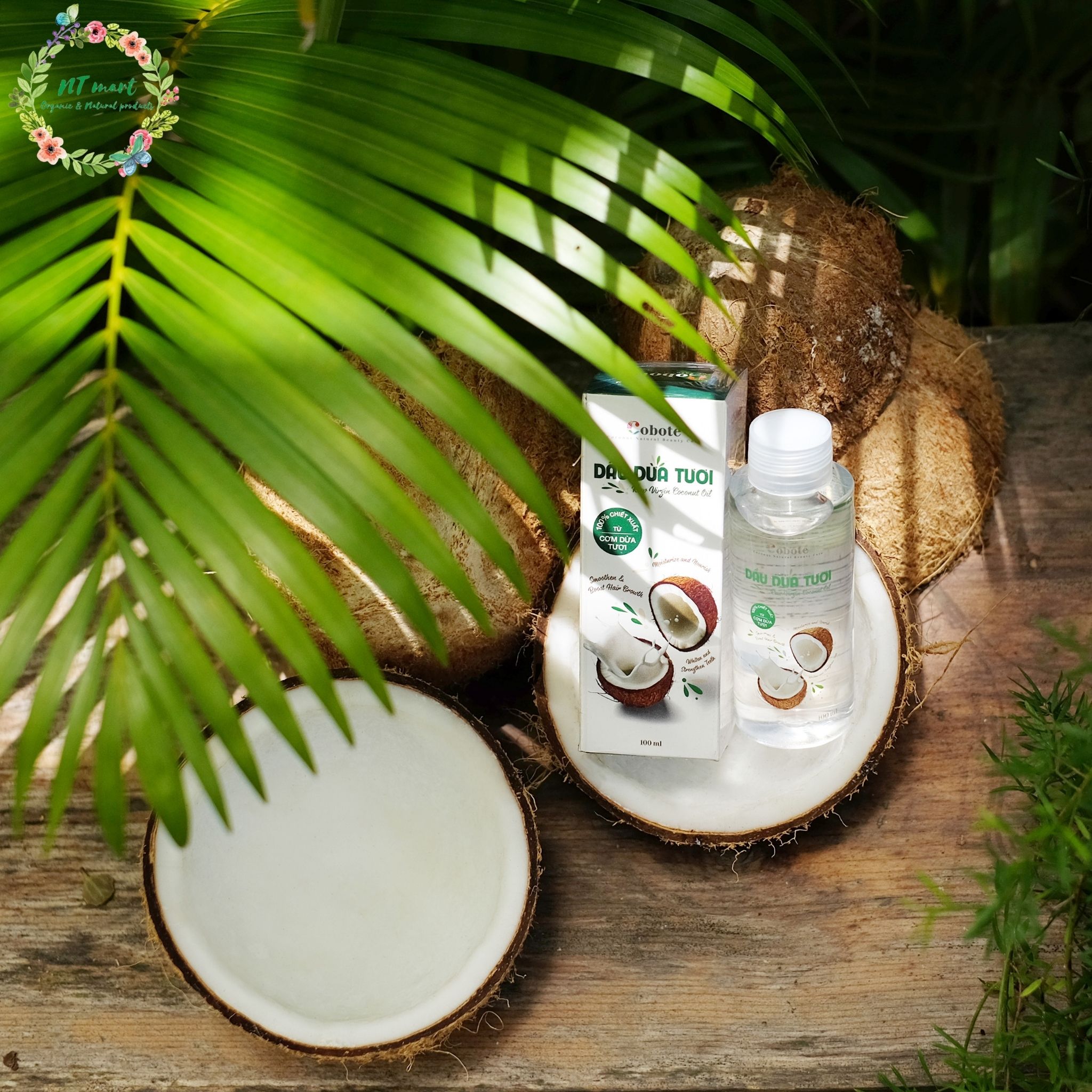 COBOTÉ - DẦU DỪA TƯƠI - 100% CƠM DỪA TƯƠI