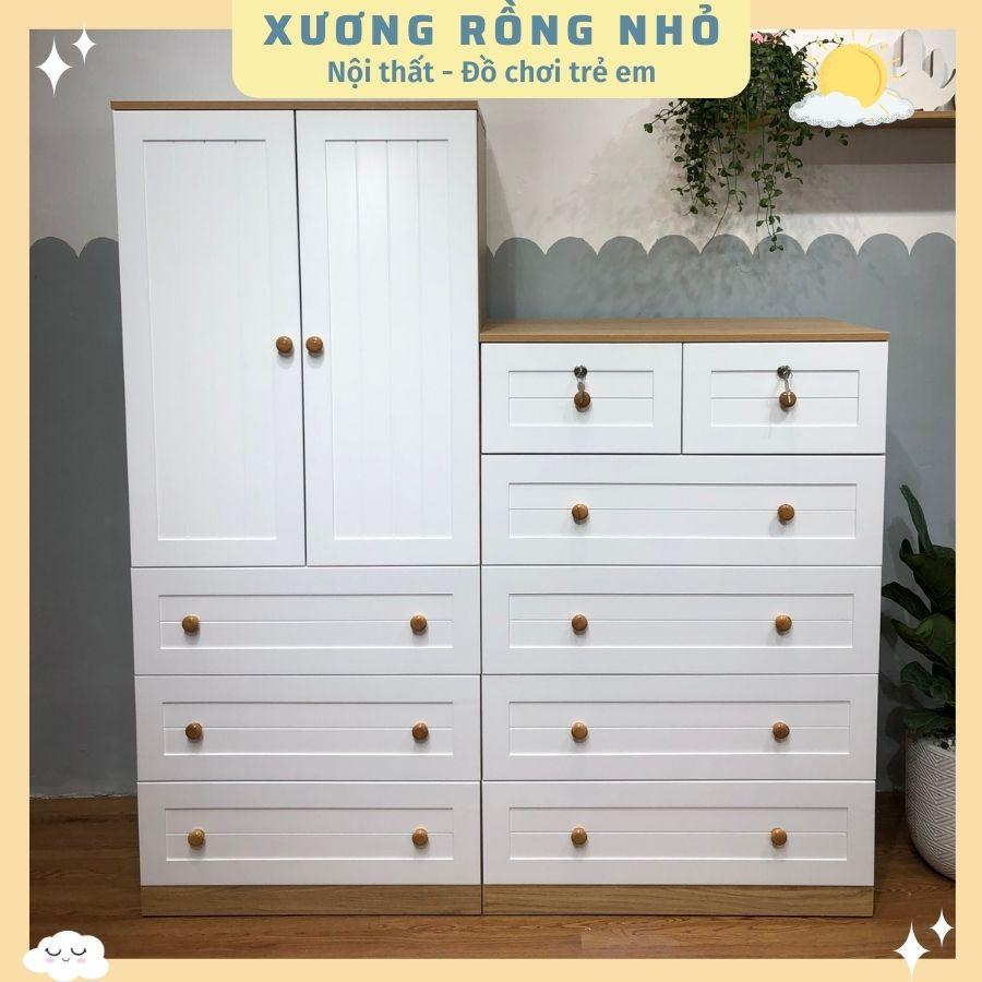 SET Tủ quần áo cho bé nhiều ngăn kéo tiện dụng_Tủ quần áo may đo yêu cầu riêng_Xương Rồng Nhỏ