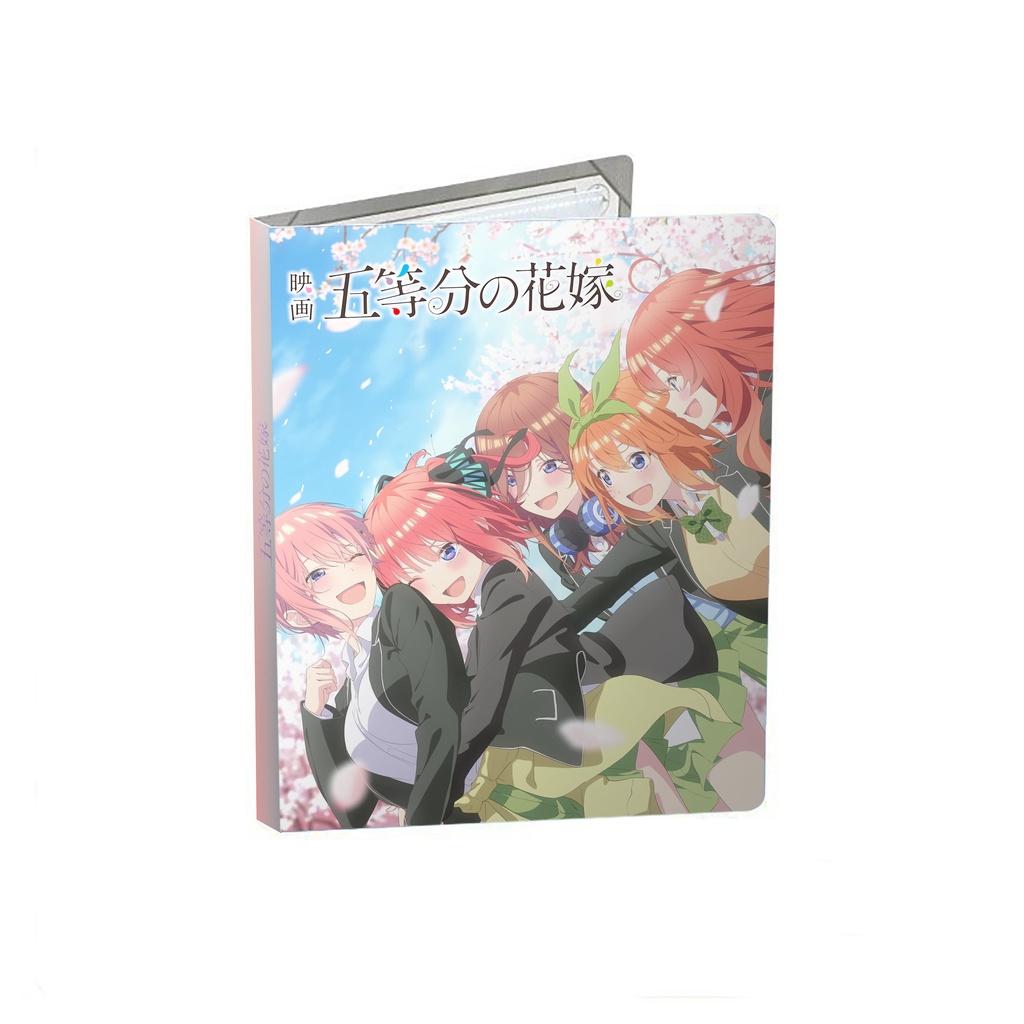 Album đựng card OnePiece Genshin ChainsawMan SpyxFamily LOL Gotoubun Naruto Jujutsu Luxiem binder A5 80 ô anime game sưu tập