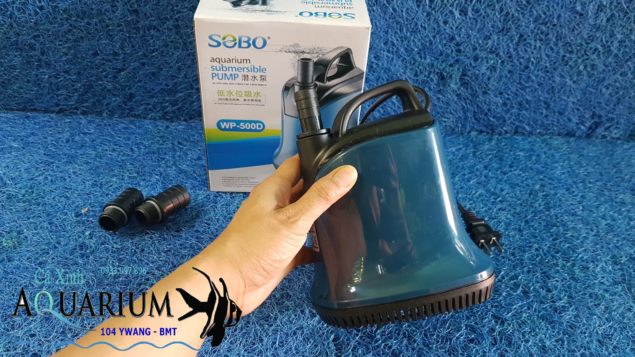 Máy Bơm Chìm hút cặn đáy hồ cá Sobo WP 500D