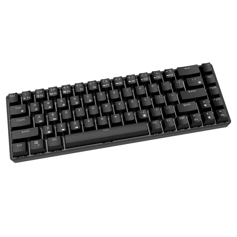 Bàn phím cơ không dây mini Royal Kludge RK68 Bluetooth 5.1 dành cho laptop, máy tính, điện thoại gọn nhẹ - Hàng chính hãng