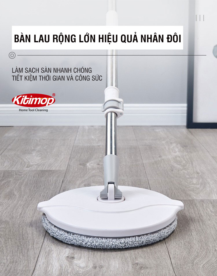 Miếng lau sơ cua Bộ lau nhà Kitimop-K8 ( đường kính 25cm)