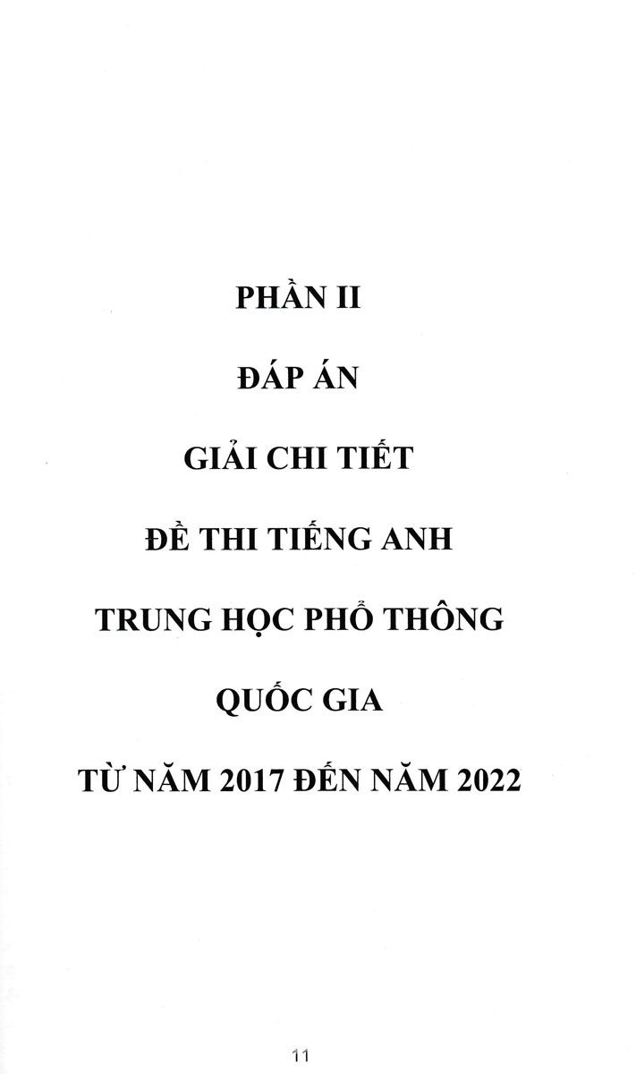 Tuyển Tập Đề Thi Môn Tiếng Anh THPT Quốc Gia Từ Năm 2017 Đến Năm 2022 - Đáp Án Kèm Lời Giải Chi Tiết (Tập 1) _HERO