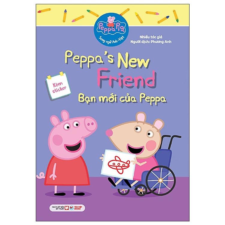 Sách Một Ngày Ở Trường Của Peppa - Peppa Pig Song Ngữ Anh-Việt - Tặng Kèm Sticker