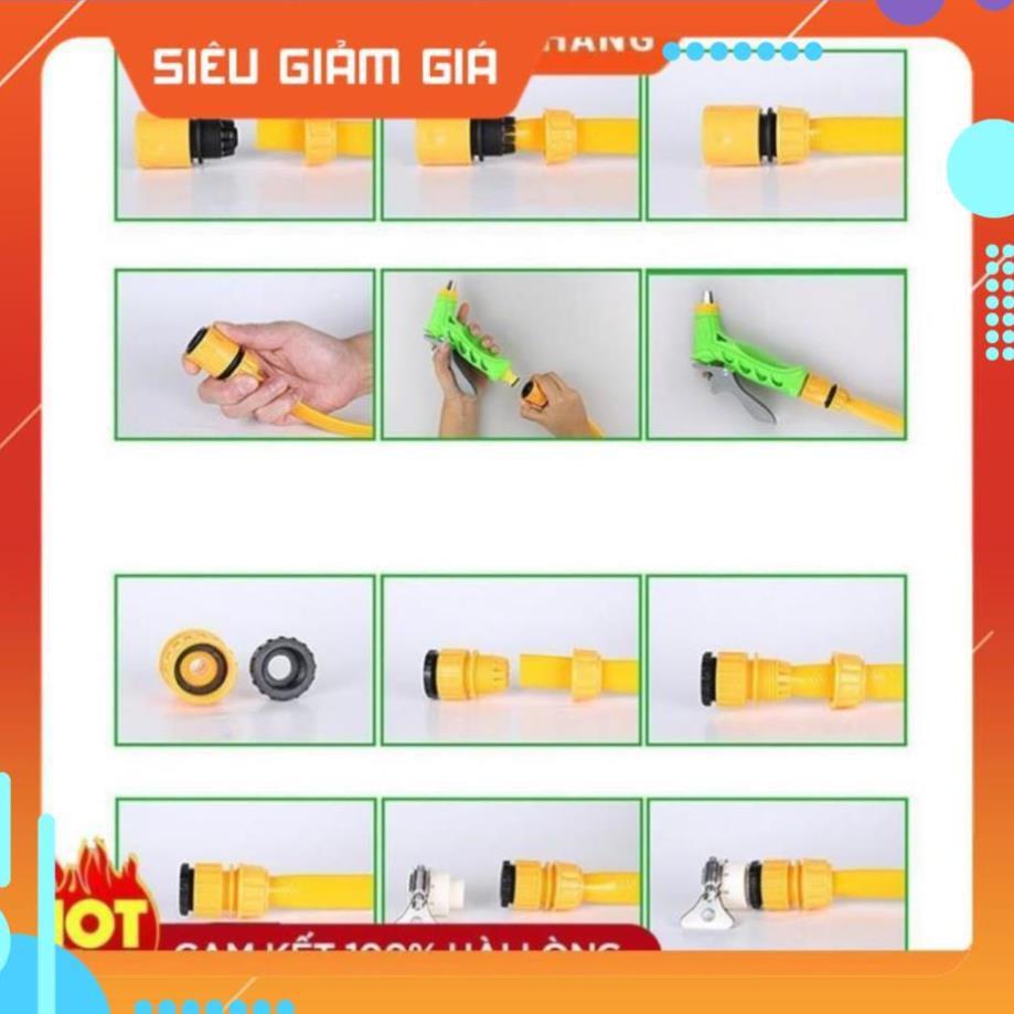 Vòi Xịt Tăng Áp Rửa Xe Ô Tô – Bộ Vòi Xịt Rửa Xe ,Tưới Cây Chuyên Nghiệp 206810-2 cút sập PE